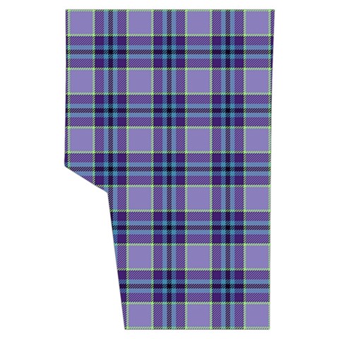 Purple Plaid Tartan 1 Men s Side Zip Front Pouch Ski And Snowboard Bib Pants	 from ArtsNow.com Back Right Center