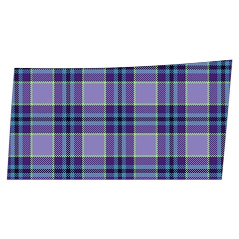 Purple Plaid Tartan 1 Men s Side Zip Front Pouch Ski And Snowboard Bib Pants	 from ArtsNow.com Front Left