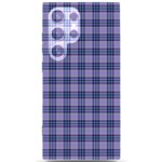 Purple Plaid Tartan 1 Samsung Galaxy S24 Ultra 6.9 Inch Black TPU UV Case