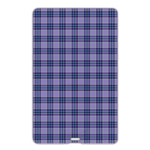 Purple Plaid Tartan 1 Name Card Style USB Flash Drive from ArtsNow.com Back