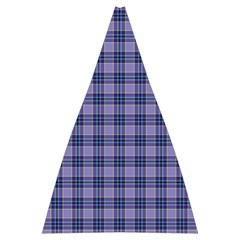 Purple Plaid Tartan 1 Automatic Folding Umbrella with Case (Large) from ArtsNow.com 13.71 x19.92  Umbrella - 1