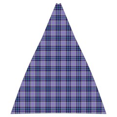 Purple Plaid Tartan 1 Automatic Folding Umbrella with Case (Medium) from ArtsNow.com 17.22 x19.95  Umbrella - 1