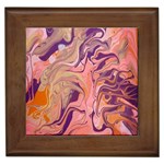 Pink ribbon Framed Tile