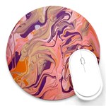 Pink ribbon Round Mousepad