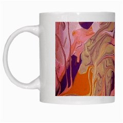 Pink ribbon White Mug from ArtsNow.com Left