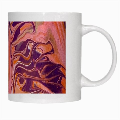 Pink ribbon White Mug from ArtsNow.com Right