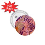 Pink ribbon 1.75  Buttons (100 pack) 