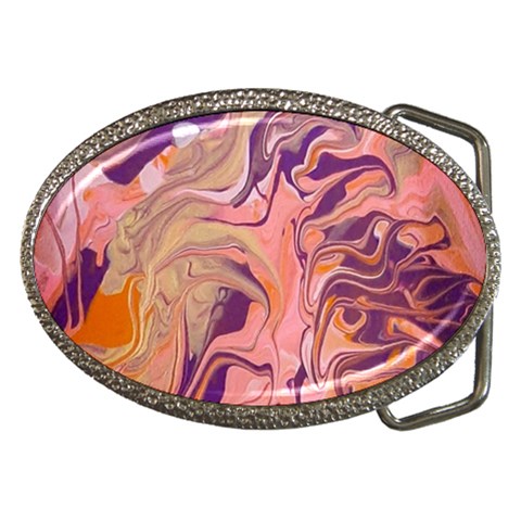 Pink ribbon Belt Buckles from ArtsNow.com Front