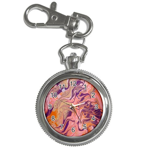 Pink ribbon Key Chain Watches from ArtsNow.com Front