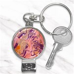 Pink ribbon Nail Clippers Key Chain