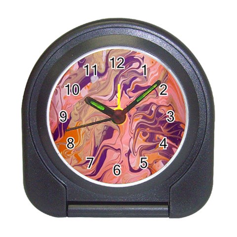 Pink ribbon Travel Alarm Clock from ArtsNow.com Front