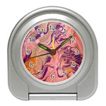 Pink ribbon Travel Alarm Clock