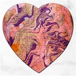 Pink ribbon Jigsaw Puzzle (Heart)