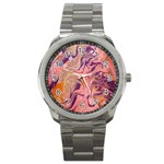 Pink ribbon Sport Metal Watch