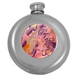 Pink ribbon Round Hip Flask (5 oz)