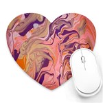 Pink ribbon Heart Mousepad