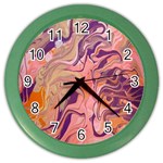 Pink ribbon Color Wall Clock