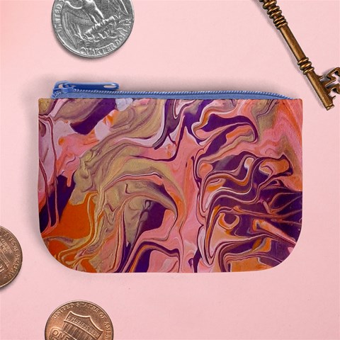 Pink ribbon Mini Coin Purse from ArtsNow.com Front