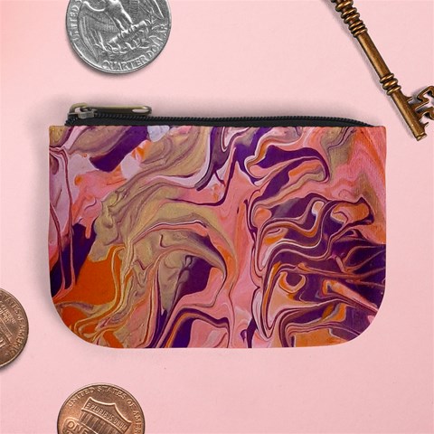 Pink ribbon Mini Coin Purse from ArtsNow.com Front