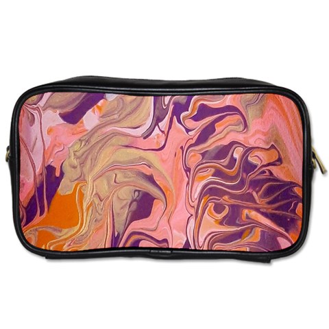 Pink ribbon Toiletries Bag (Two Sides) from ArtsNow.com Front