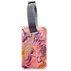 Pink ribbon Luggage Tag (two sides) from ArtsNow.com Front