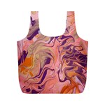 Pink ribbon Full Print Recycle Bag (M)