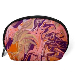 Pink ribbon Accessory Pouch (Large) from ArtsNow.com Back