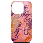 Pink ribbon iPhone 14 Pro Black UV Print PC Hardshell Case