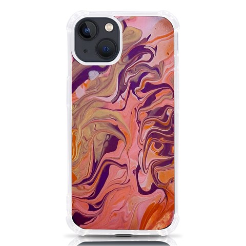 Pink ribbon iPhone 13 TPU UV Print Case from ArtsNow.com Front