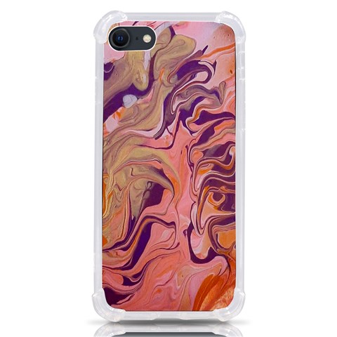 Pink ribbon iPhone SE from ArtsNow.com Front