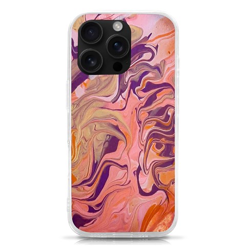 Pink ribbon iPhone 16 Pro TPU UV Print Case from ArtsNow.com Front