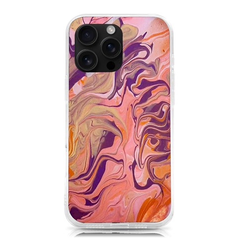 Pink ribbon iPhone 16 Pro Max TPU UV Print Case from ArtsNow.com Front