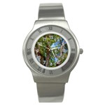 Patagonian Forest Trees Close-up, Rio Negro Province, Patagonia, Argentina Stainless Steel Watch