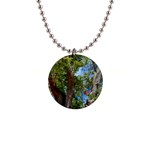 Patagonian Forest Trees Close-up, Rio Negro Province, Patagonia, Argentina 1  Button Necklace