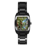 Patagonian Forest Trees Close-up, Rio Negro Province, Patagonia, Argentina Stainless Steel Barrel Watch