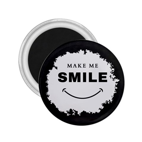 Black And White Simple Make Me Smile T Shirt 20250203 014057 0000 2.25  Magnets from ArtsNow.com Front