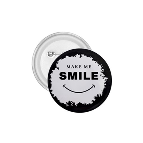 Black And White Simple Make Me Smile T Shirt 20250203 014057 0000 1.75  Buttons from ArtsNow.com Front