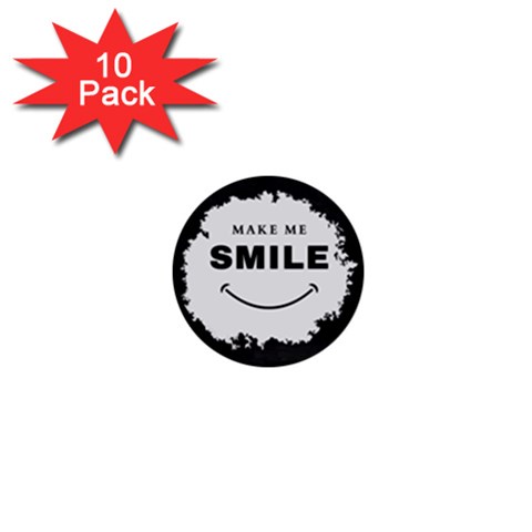 Black And White Simple Make Me Smile T Shirt 20250203 014057 0000 1  Mini Buttons (10 pack)  from ArtsNow.com Front