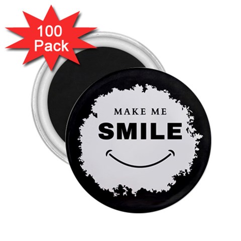 Black And White Simple Make Me Smile T Shirt 20250203 014057 0000 2.25  Magnets (100 pack)  from ArtsNow.com Front