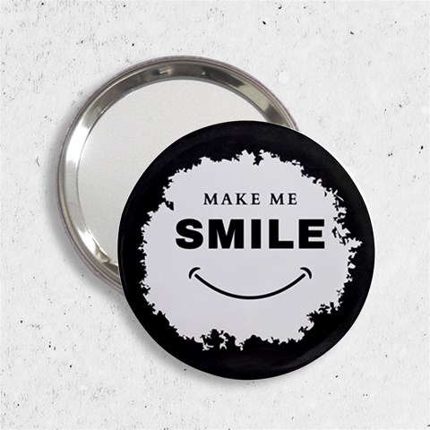 Black And White Simple Make Me Smile T Shirt 20250203 014057 0000 2.25  Handbag Mirrors from ArtsNow.com Front