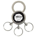 Black And White Simple Make Me Smile T Shirt 20250203 014057 0000 3-Ring Key Chain