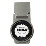 Black And White Simple Make Me Smile T Shirt 20250203 014057 0000 Money Clips (Round) 