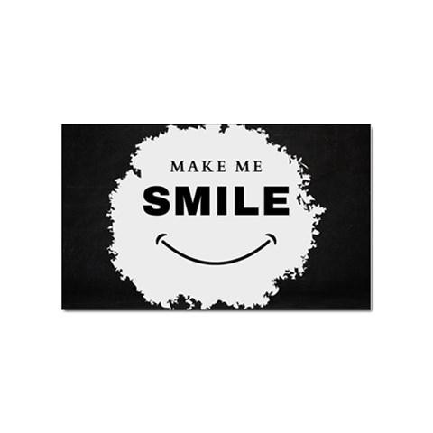 Black And White Simple Make Me Smile T Shirt 20250203 014057 0000 Sticker (Rectangular) from ArtsNow.com Front