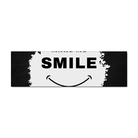 Black And White Simple Make Me Smile T Shirt 20250203 014057 0000 Sticker Bumper (10 pack) from ArtsNow.com Front