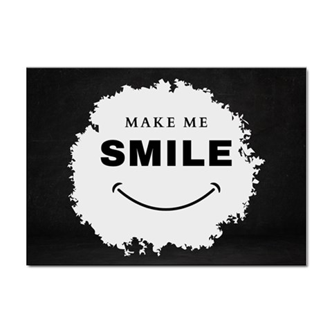 Black And White Simple Make Me Smile T Shirt 20250203 014057 0000 Sticker A4 (10 pack) from ArtsNow.com Front