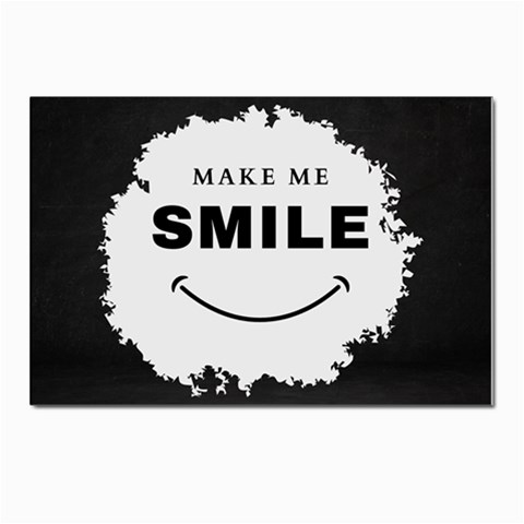 Black And White Simple Make Me Smile T Shirt 20250203 014057 0000 Postcards 5  x 7  (Pkg of 10) from ArtsNow.com Front