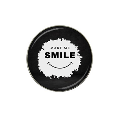 Black And White Simple Make Me Smile T Shirt 20250203 014057 0000 Hat Clip Ball Marker (4 pack) from ArtsNow.com Front