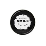 Black And White Simple Make Me Smile T Shirt 20250203 014057 0000 Hat Clip Ball Marker (4 pack)