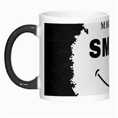 Black And White Simple Make Me Smile T Shirt 20250203 014057 0000 Morph Mug from ArtsNow.com Left