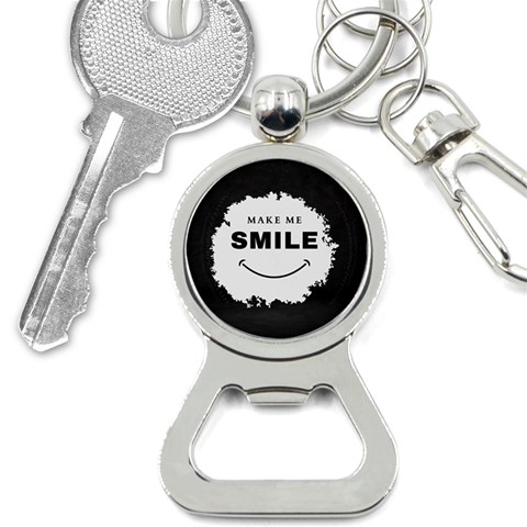 Black And White Simple Make Me Smile T Shirt 20250203 014057 0000 Bottle Opener Key Chain from ArtsNow.com Front